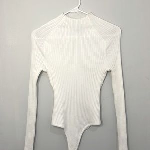 White long sleeve body suit